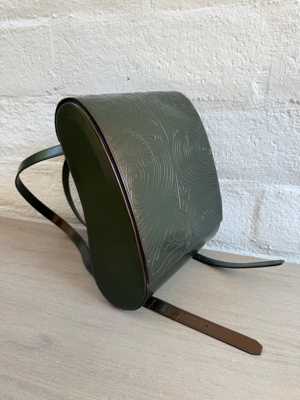 Rare! Jean Paul Gaultier V Cyber Series (from 90’s) Leather Iridescent Backpack