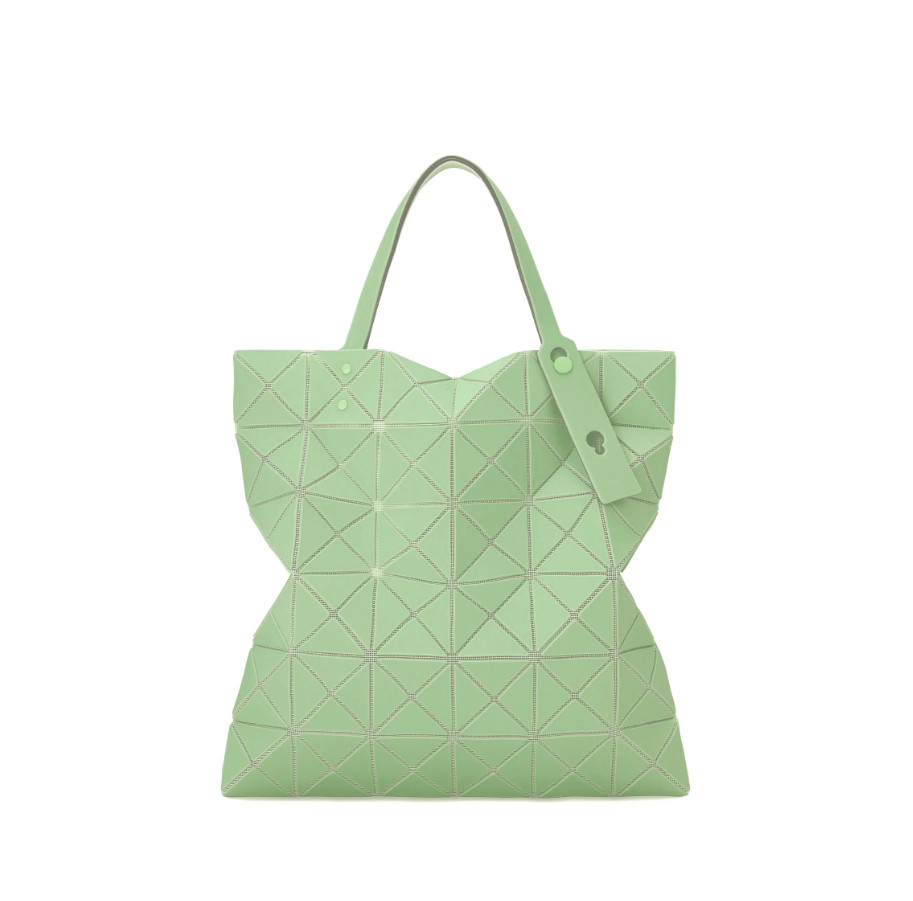B A O Bag Leather-Like Matte Tote 2-Tone Design Soft Luster Finish Elegant