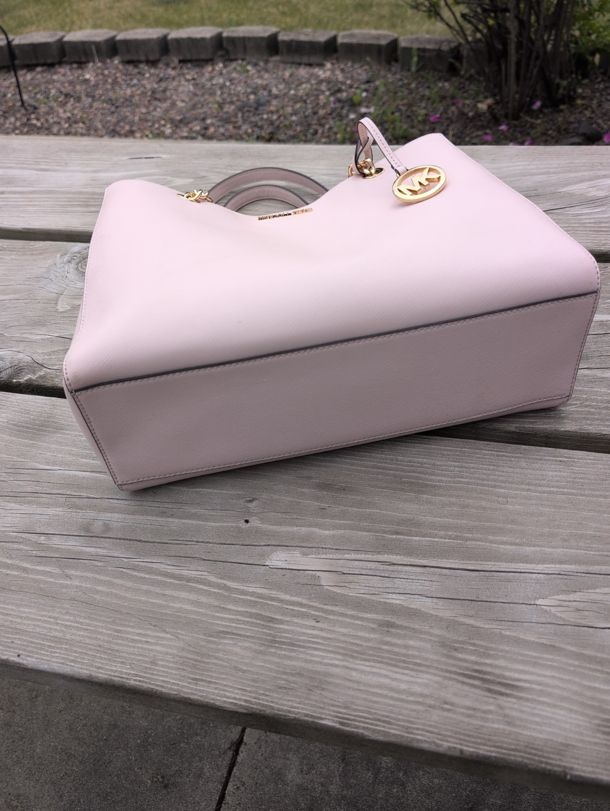 NWT Michael Kors Susannah Large NEW Tote Leather Shoulder bag Powder Blush