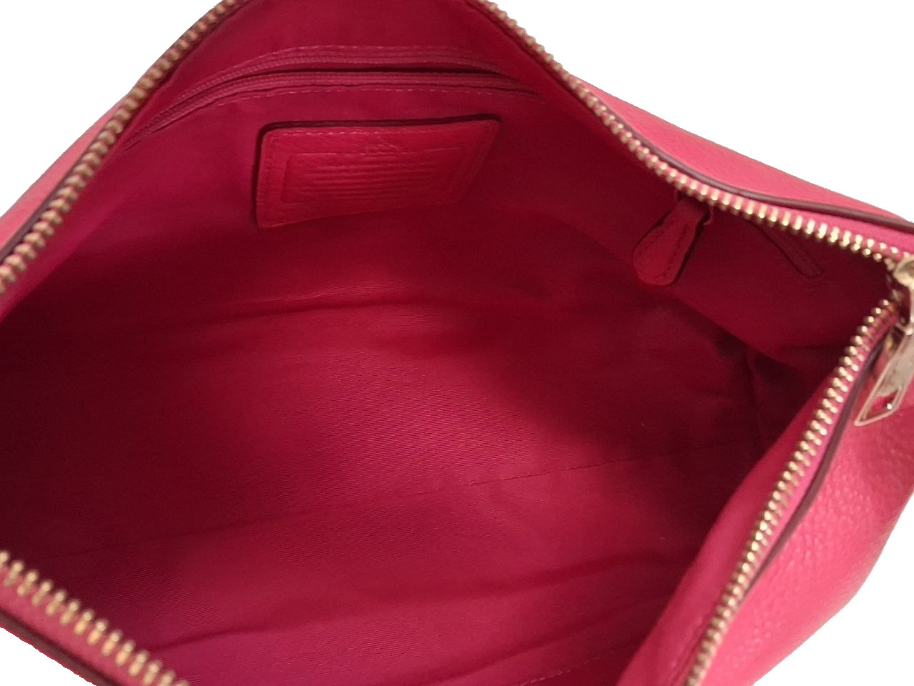 COACH EAST/WEST CELESTE CONVERTIBLE HOBO IN PEBBLE LEATHER F36628 Pink Ruby/gold