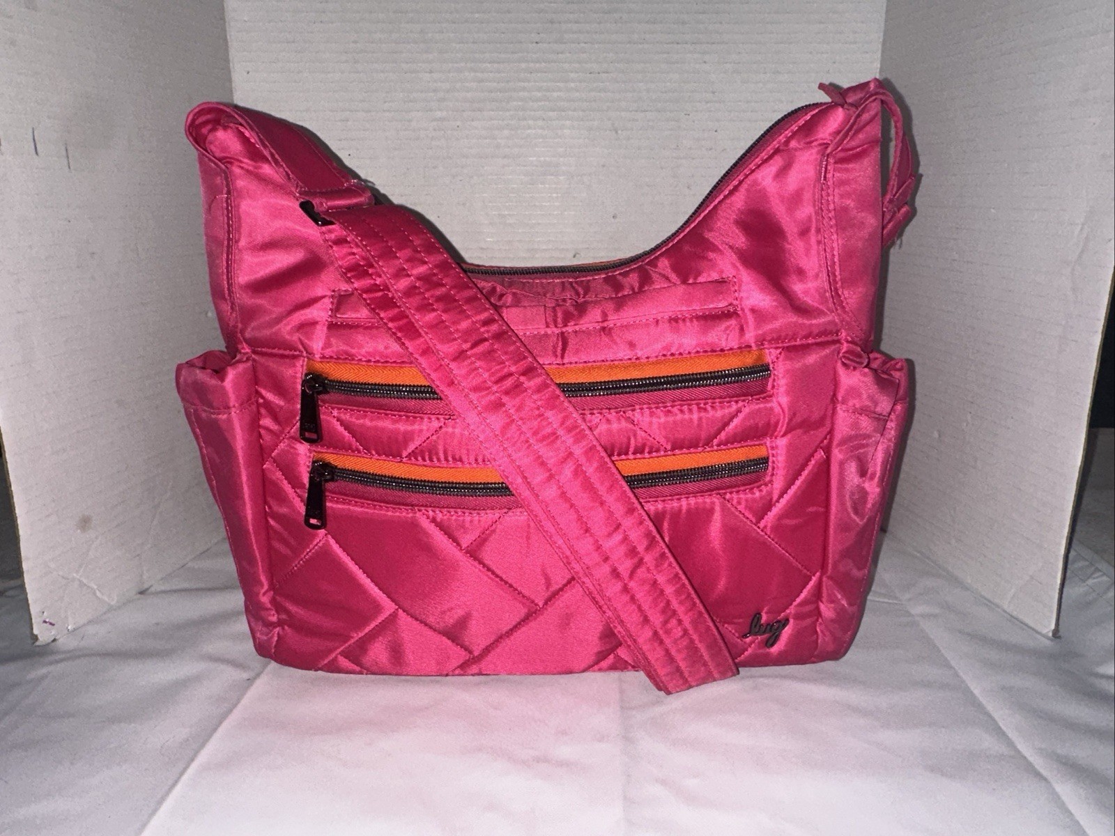 Lug Camper SE Pink Orange Crossbody Excellent