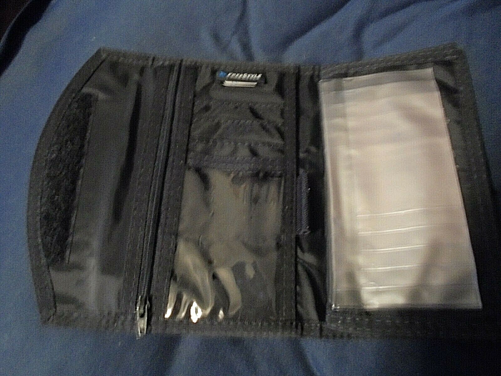 FREESTYLE WALLET-SUPER DAY KEEPER-CHECKBOOK HOLDER-BLACK-WHITE-FLOWERS-SPARKLES!