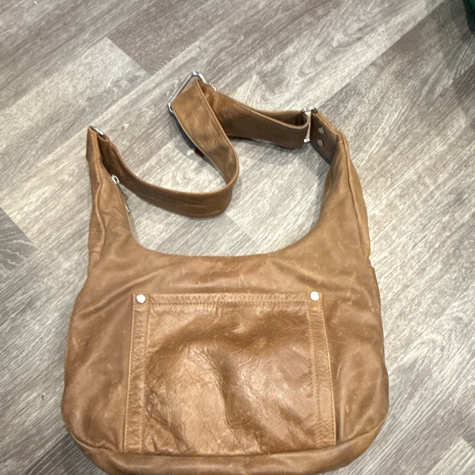 Coronado Leather CCW Concealed Carry Purse Hobo Handbag Brown USA With Key