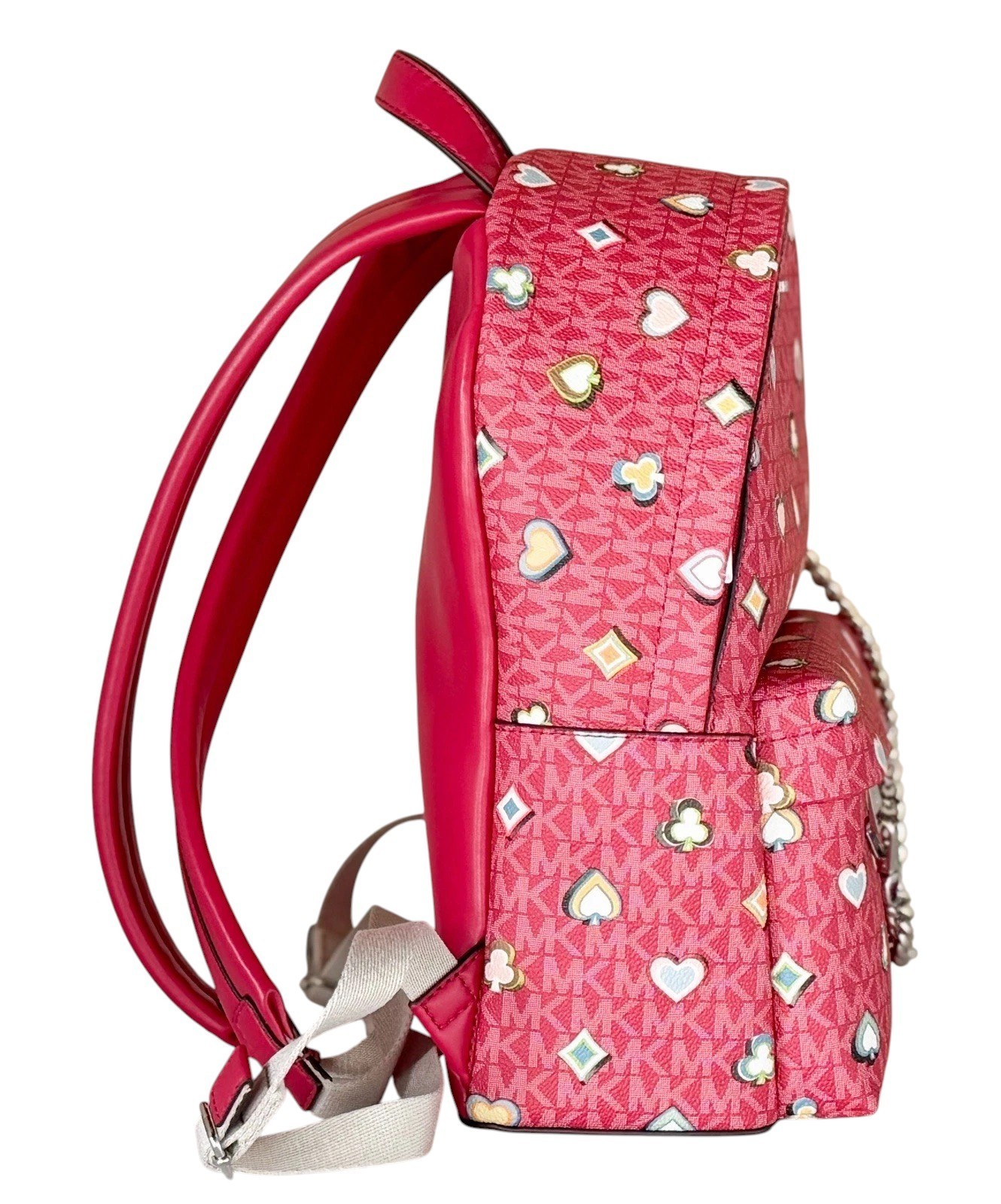 Michael Kors Slater Medium Chain Backpack MK Dark Raspberry Multi