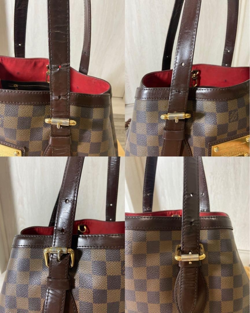 Authentic Louis Vuitton Damier Hampstead MM Shoulder Tote Bag N51204 from Japan