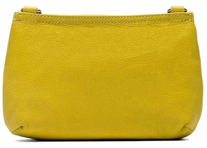 Foley+Corinna Unchained Pebbled Leather Crossbody In Lime (Yellow) NWT-9″W x 6″T