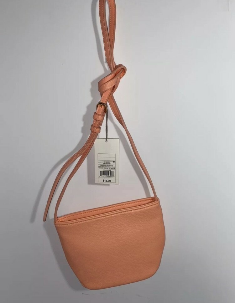A New Day Target Small Coral Shoulder Bag Purse Peach Women’s