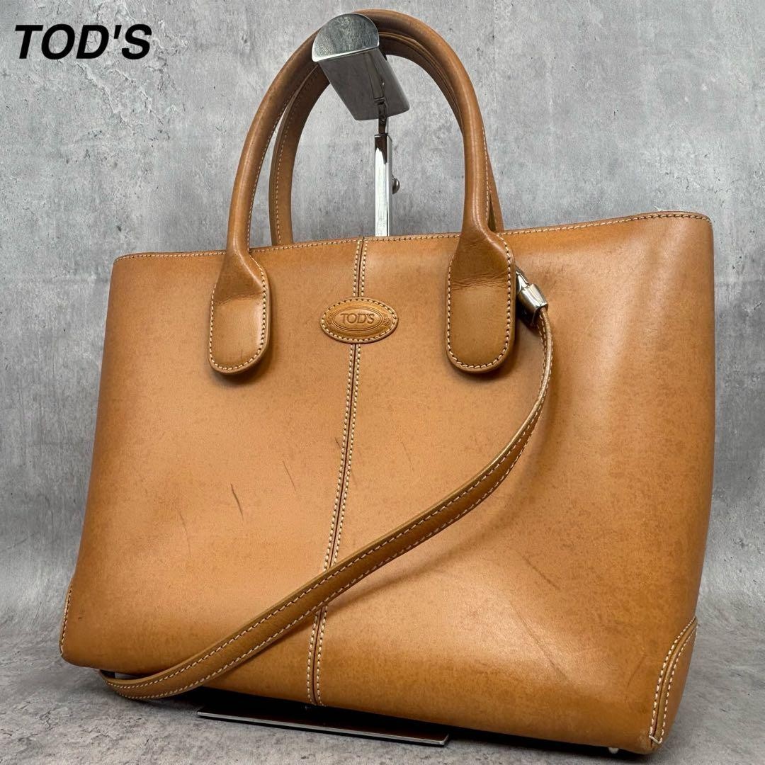 Tod’s 2Way Tote Bag Women’s Brown Nume Leather Authentic Pre-owned JAPAN item