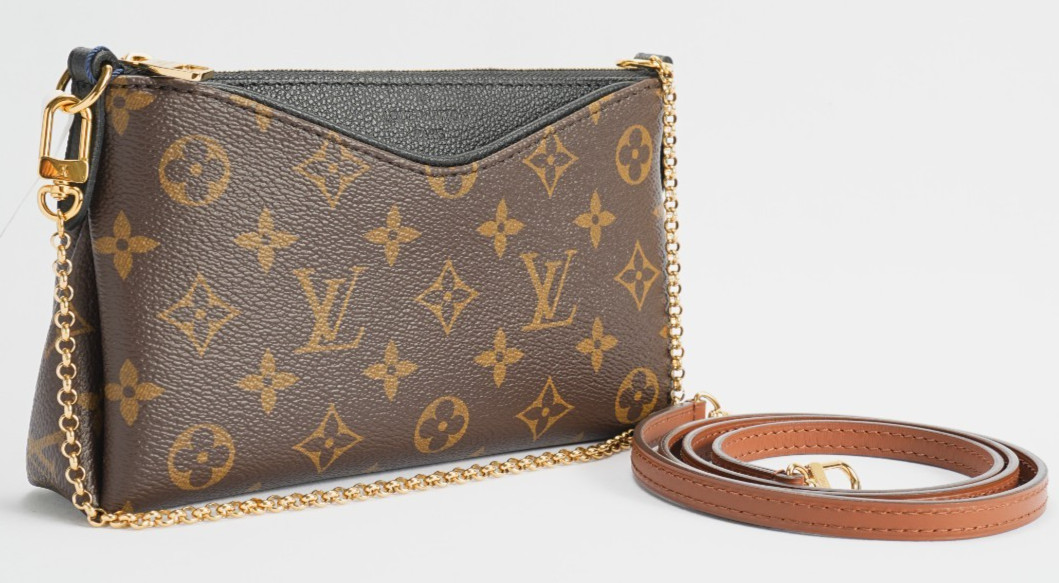 Louis Vuitton Monogram M41639 Pallas Clutch Shoulder Bag