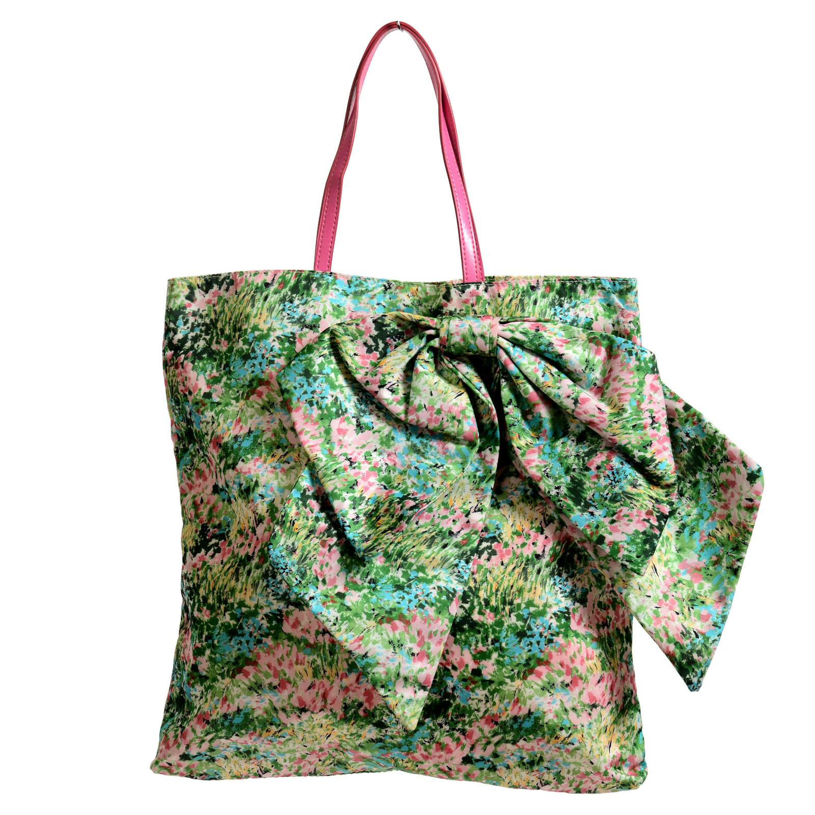 $1695 Valentino Women’s Leather Trimmed Bow Decorated Tote Shoulder Bag