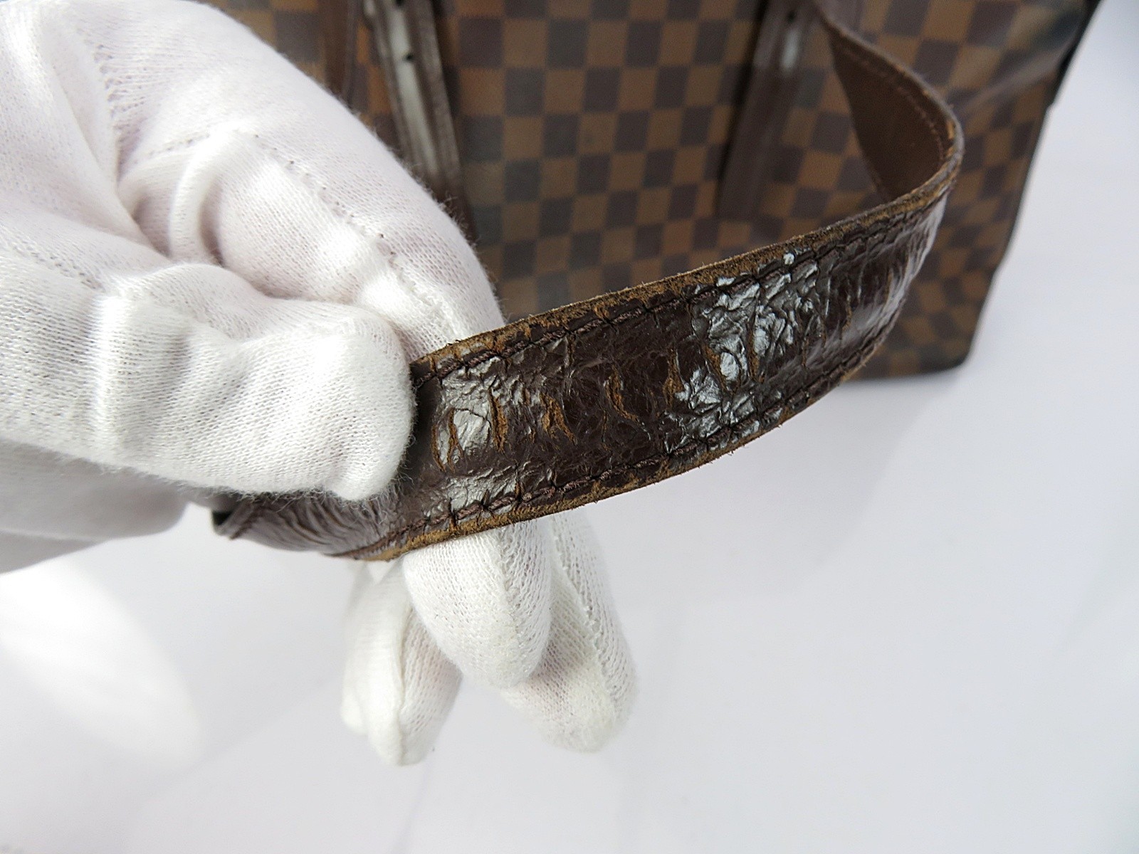 Authentic LOUIS VUITTON Chelsea Damier Ebene Tote Shoulder Bag Purse #63979