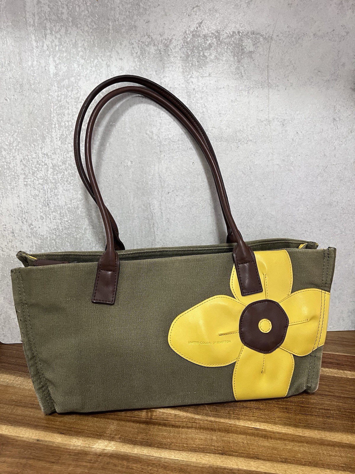 United Colors Of Benetton Women’s Yellow Floral Shoulder Bag Boho