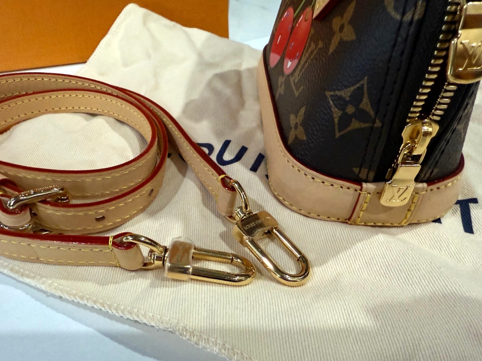 Louis Vuitton x Takashi Murakami Cherry Nano Alma M13416 Monogram 2025 Receipt