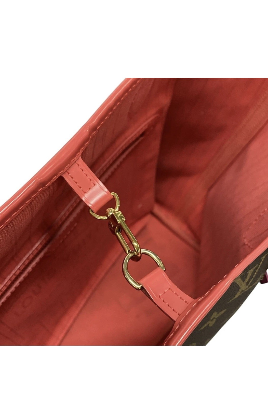 Authentic Louis Vuitton Neverfull MM Monogram Red Interior Tote Flamingo Totem