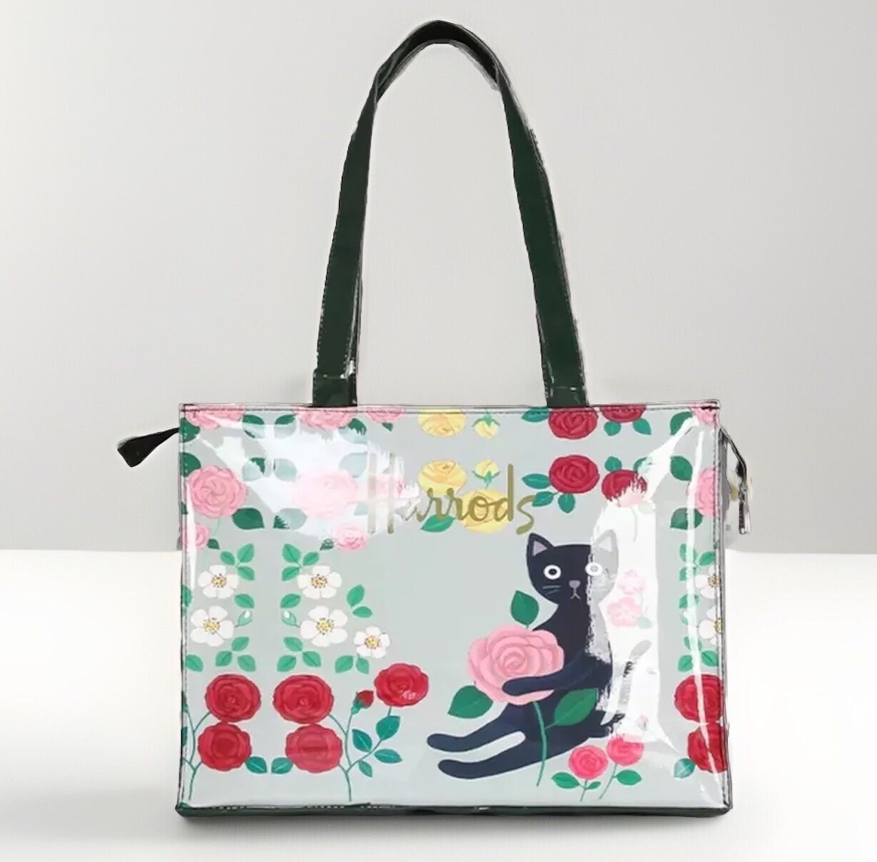 HARRODS LONDON Large Tote Bag with Kitty New