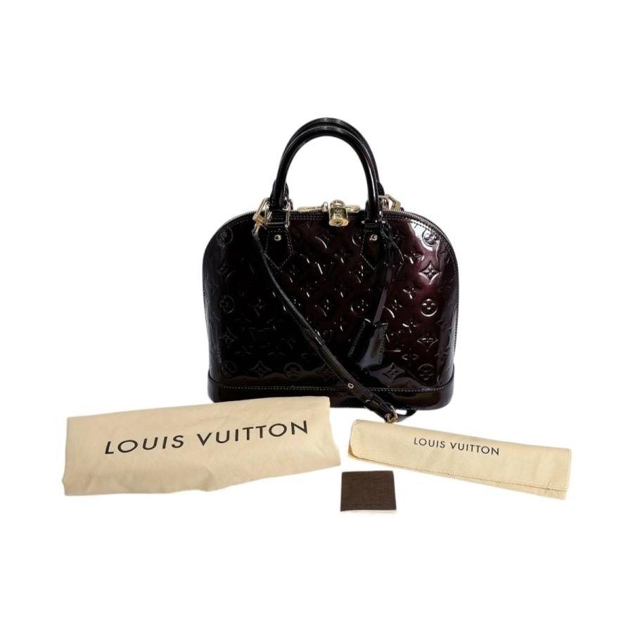 LOUIS VUITTON Bag: Alma PM M91611 Wine Red W31H23D15cm w/dust bag strap;–