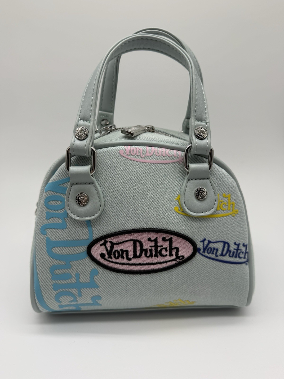 Von Dutch Woman’s Crossbody Bag Purse Denim ￼
