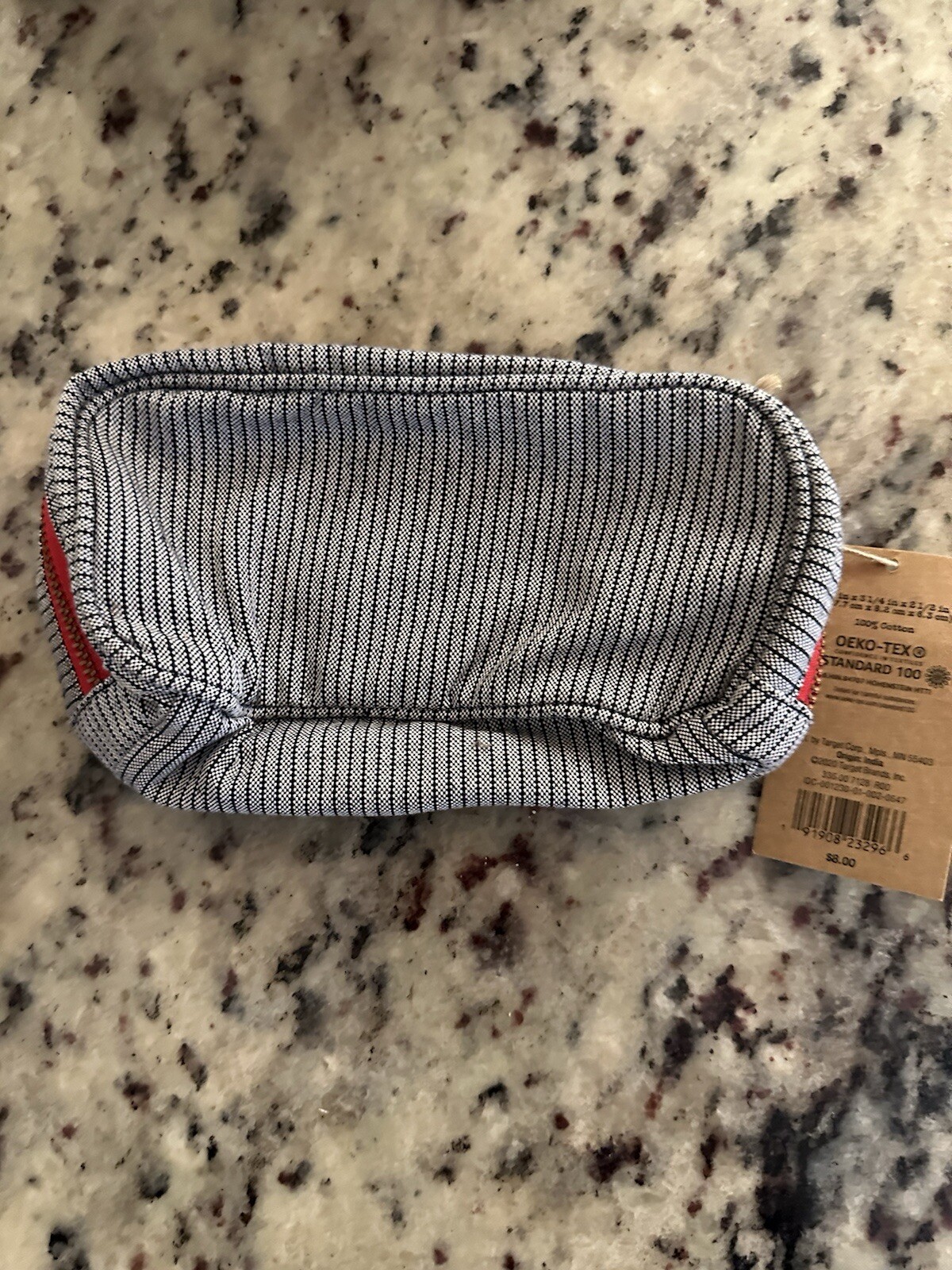 New Levi’s x Target Small Striped Accessory Bag Blue Zip pouch