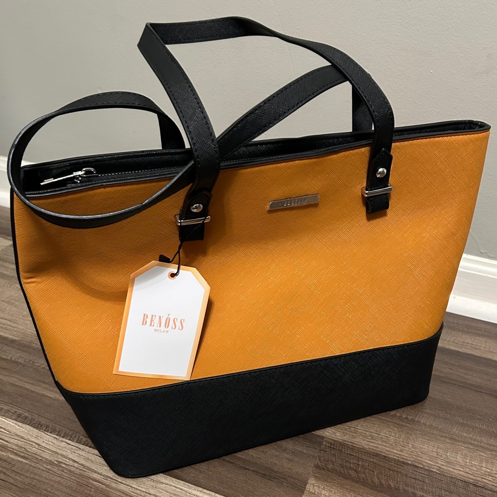 Benoss Amy Miller Collection Brown Black Tote Bag 34X29X11cm Wanderlust New
