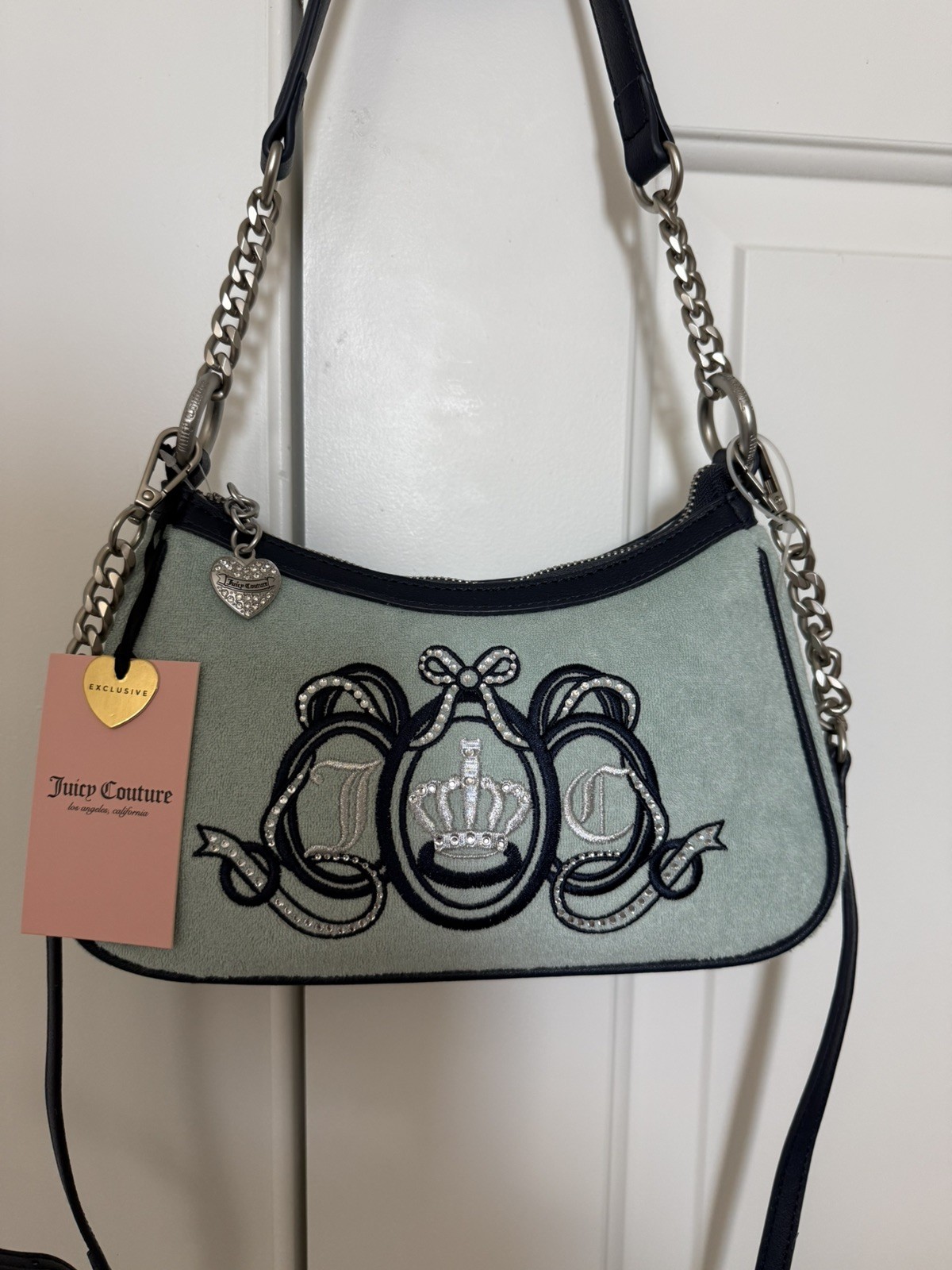NWT Juicy Couture Royal Turquoise Shoulder Bag Crossbody