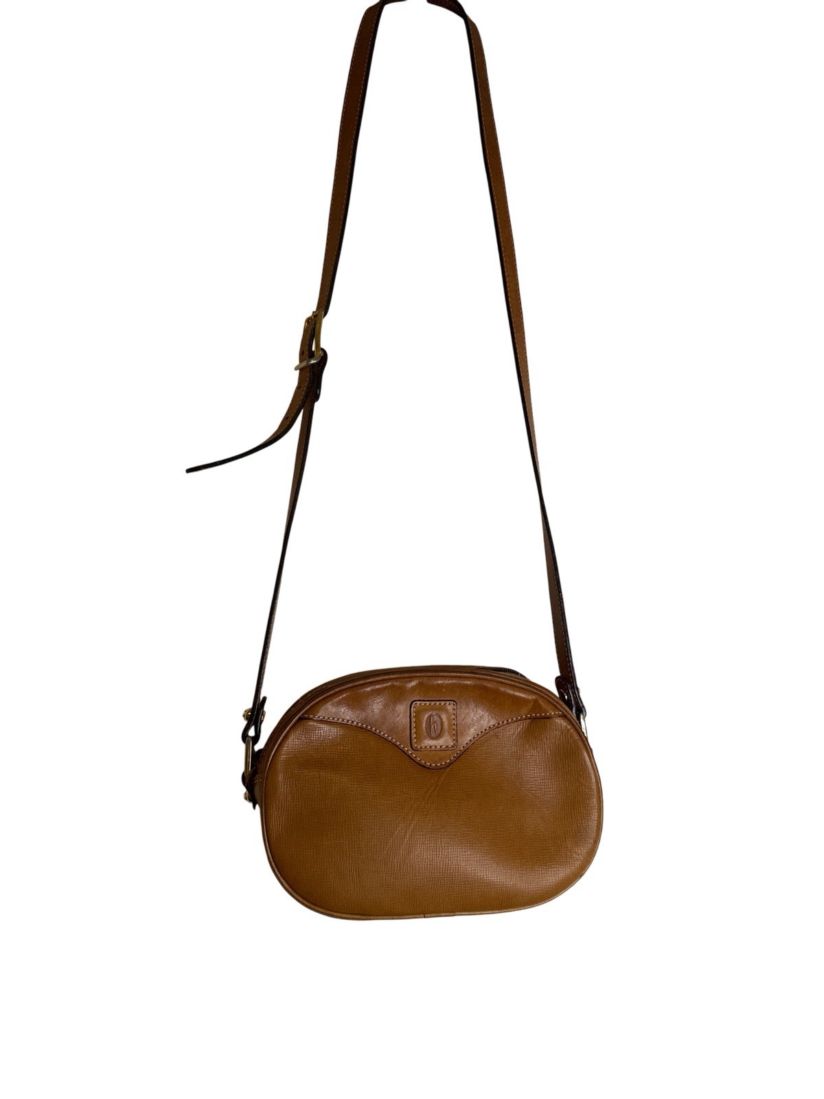 VTG John Hartman Brown Leather Handbag