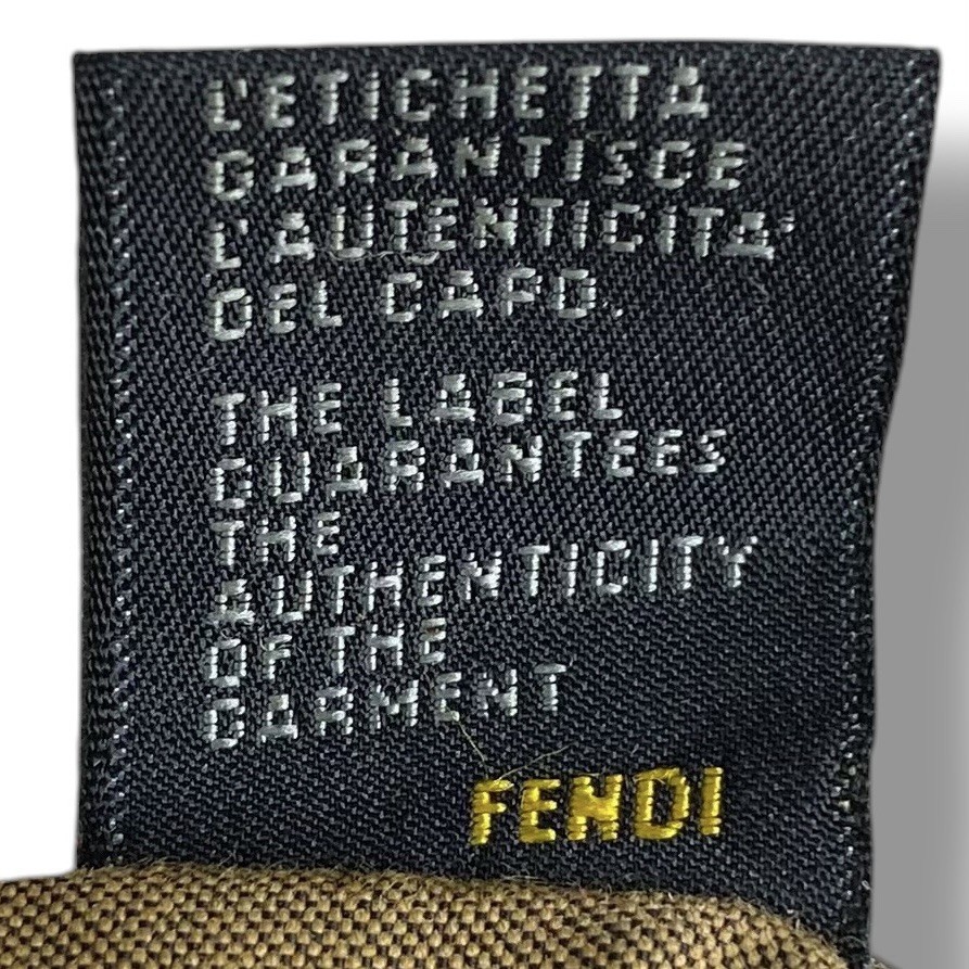 FENDI Zucca pattern Mini Tote Handbag Bag 7VA165 Canvas Vintage y2k Logo