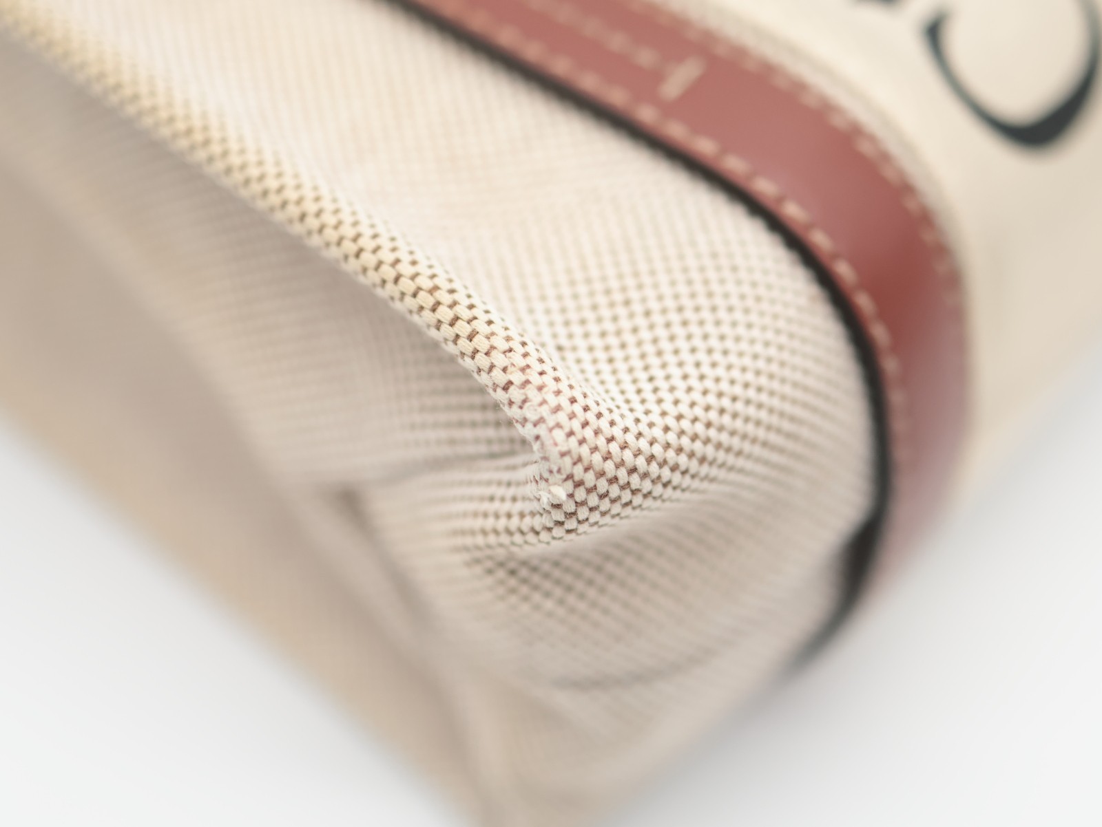 Chloe Hand bag Woody Beige Authentic
