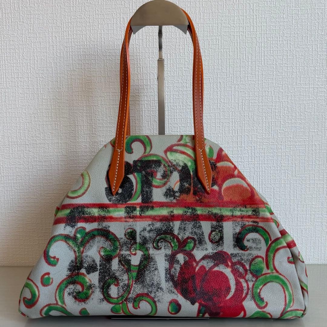 Vivienne Westwood Yasmin Botanical Handbag All Over Pattern Japanese Made Authe
