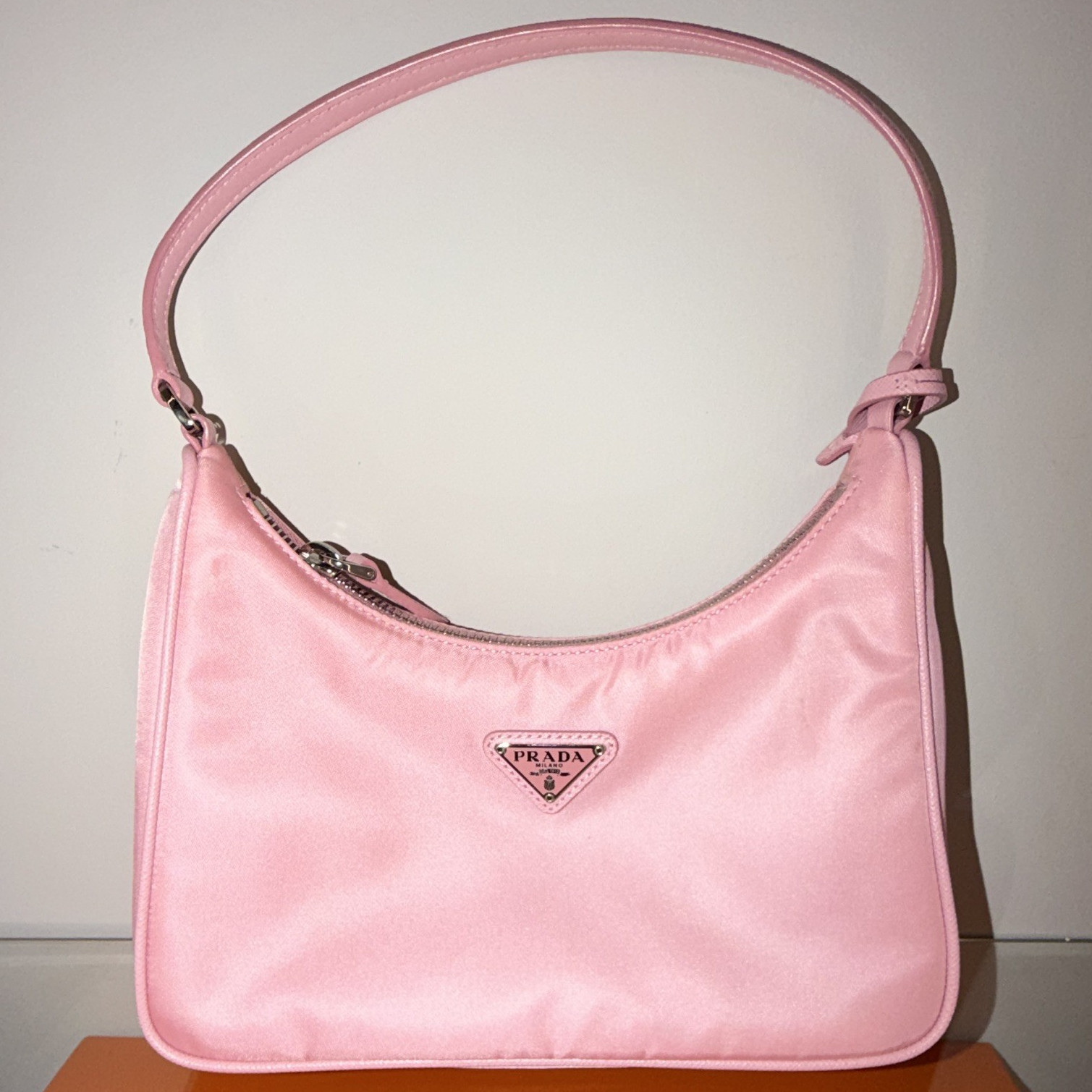 Prada Women’s Re-Edition 2005 Re-Nylon Mini Bag Silver hardwear