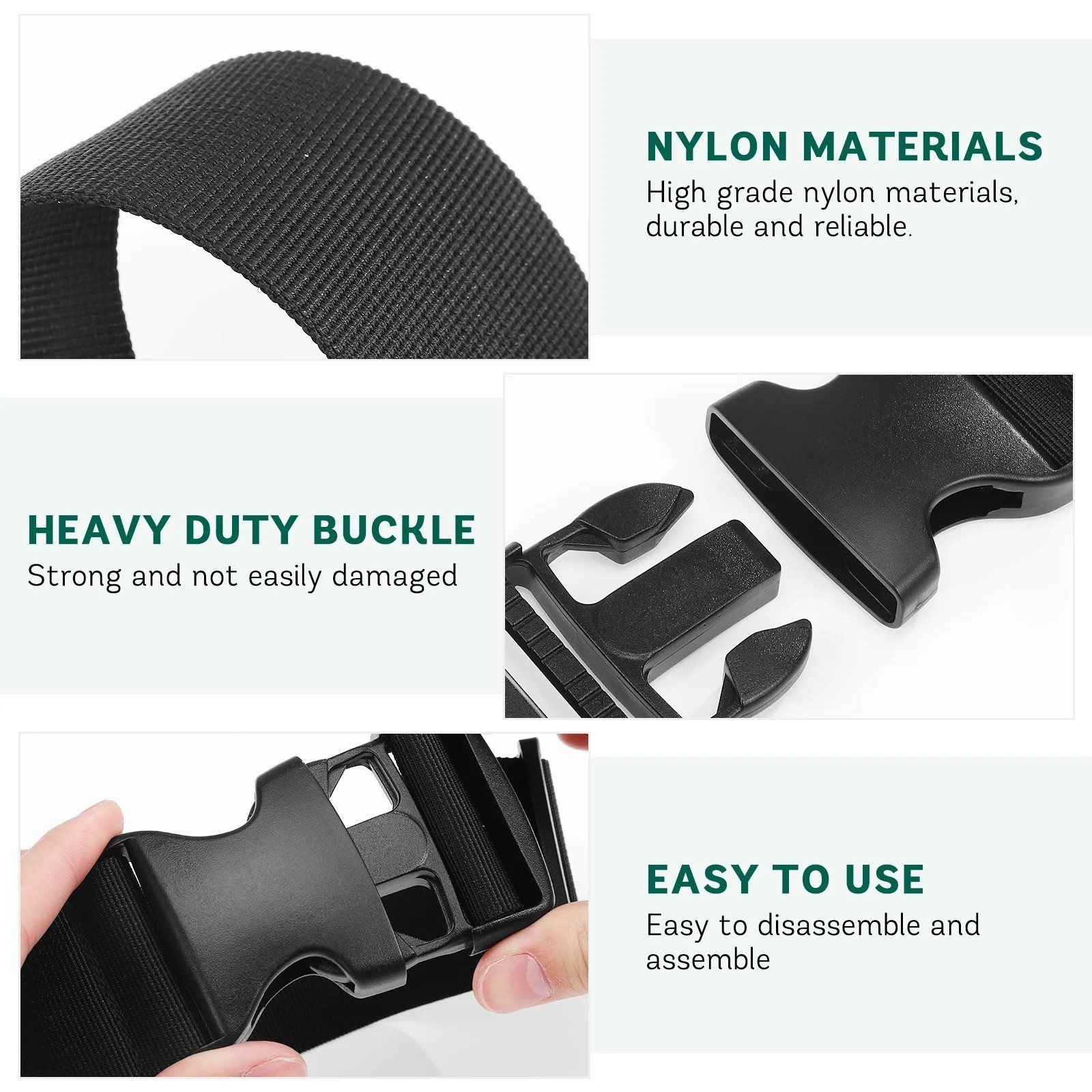 Adjustable Nylon Fanny Pack Strap 50cm Extender – 2 Inch Belt ExtensiON