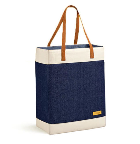 L’Occitane Denim & Canvas Bag 15″H x 12″W x 5.5″D Lightweight – NEW – FREE SHIP