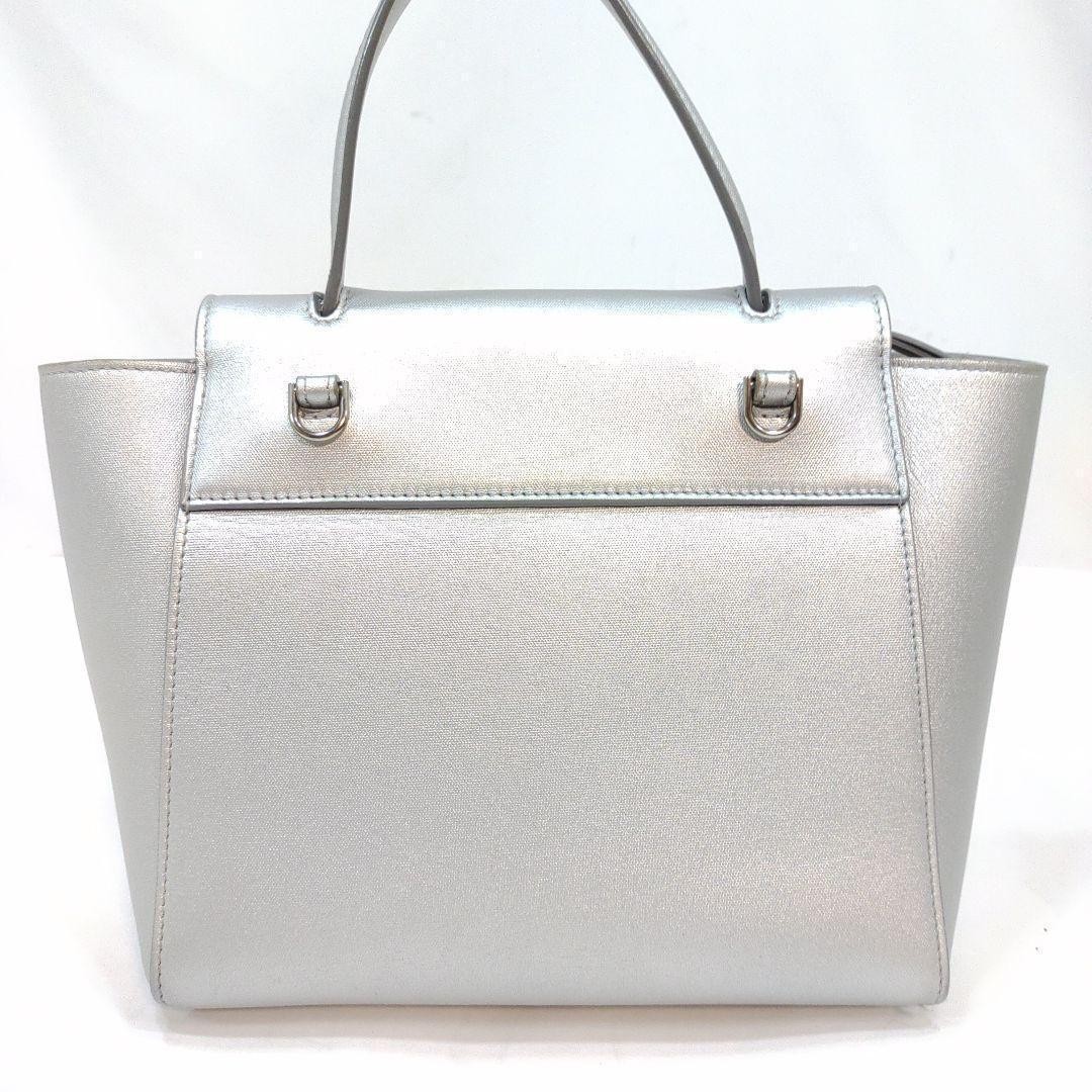 Celine Belt Bag Nano 2-Way Silver PVC Shoulder Japan Mint 0711329