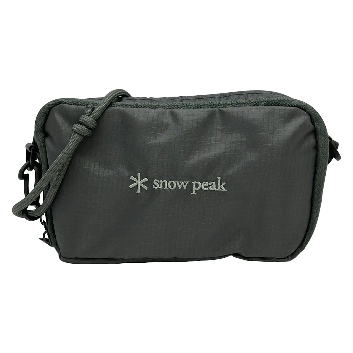 snowpeak Khaki Gray Nylon Shoulder Bag