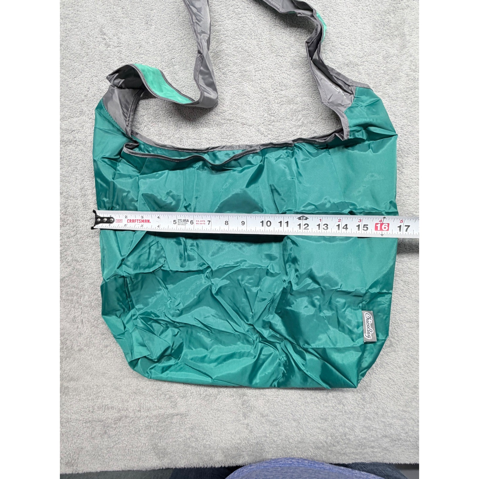 ChicoBag rePETe Sling Reusable Crossbody Bag Teal Recycled Plastic Bottles NWT