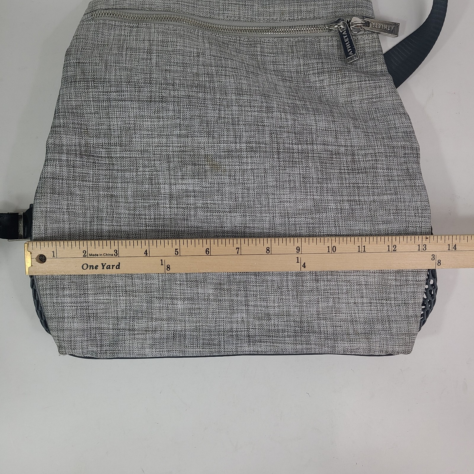 Athleta Nylon Backpack Heather Gray, Lined Lightweight Travel Athletic Gym