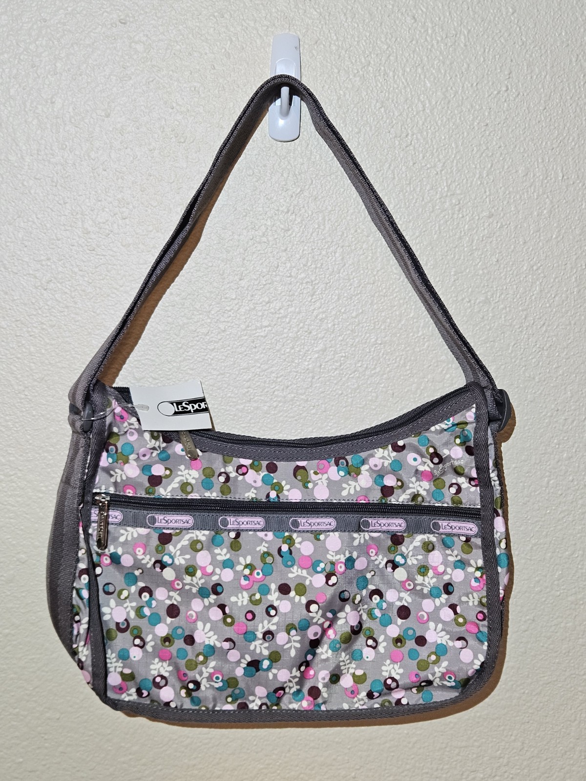 LeSportsac Classic Hobo Berry Happy Print Crossbody Shoulder Bag NEW