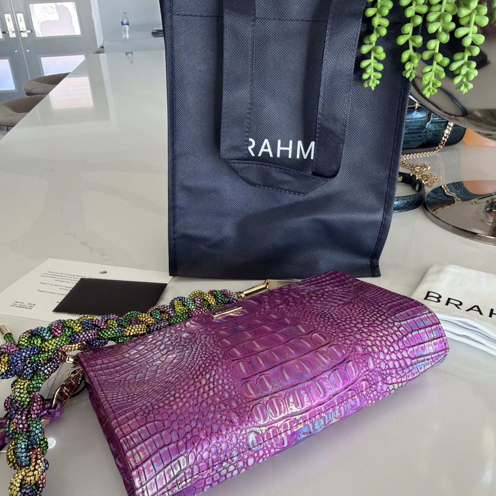 Nwt Daisy Wristlet W Shopper Or Makeup Bag Strap Not Included