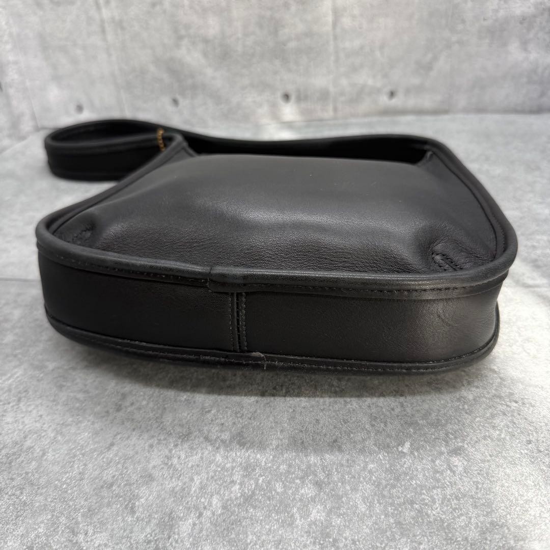 Coach Old Coach 9020 Ergo Shoulder Bag Leather Black Vintage Authentic