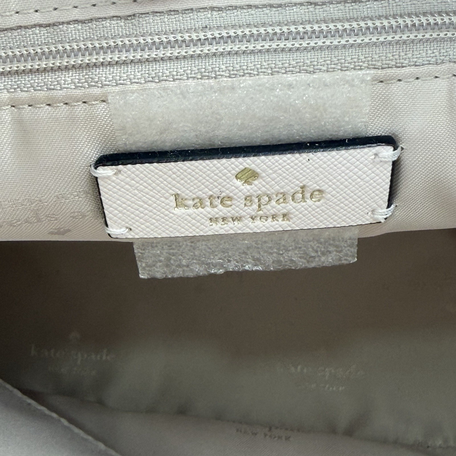 NWOT Kate Spade Dana Ivory Rose Toss Tote Saffiano KE474 Bag Charm Purse