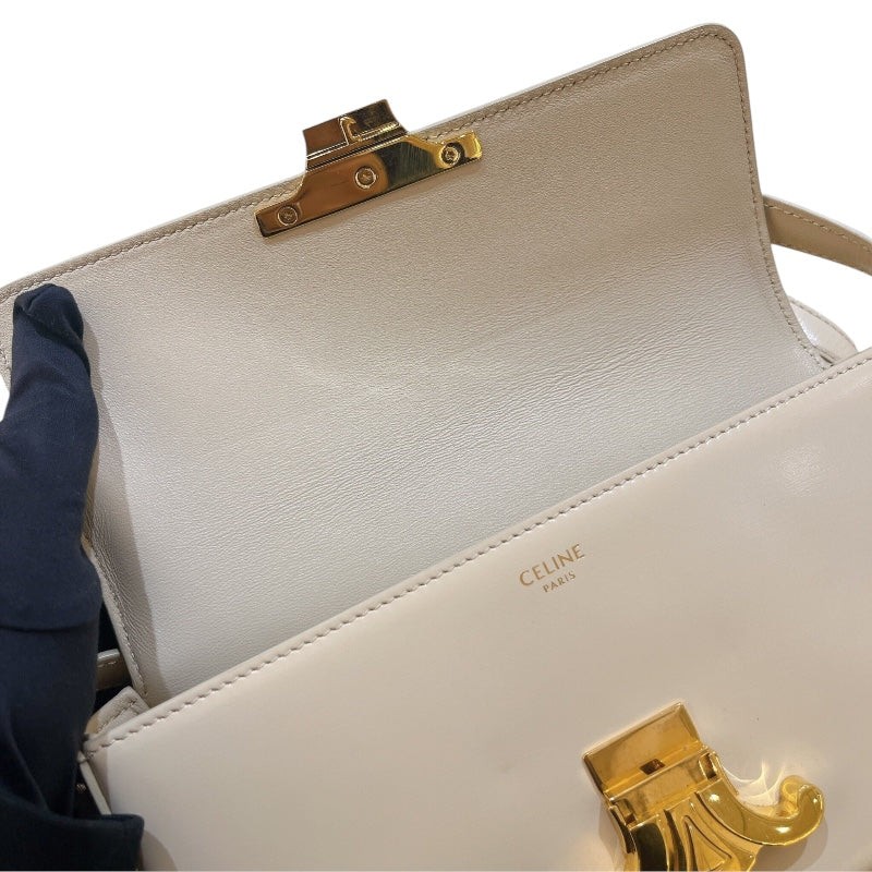 CELINE Belt Bag Claude Beige Calfskin Shoulder Bag 194143 #OKB5228