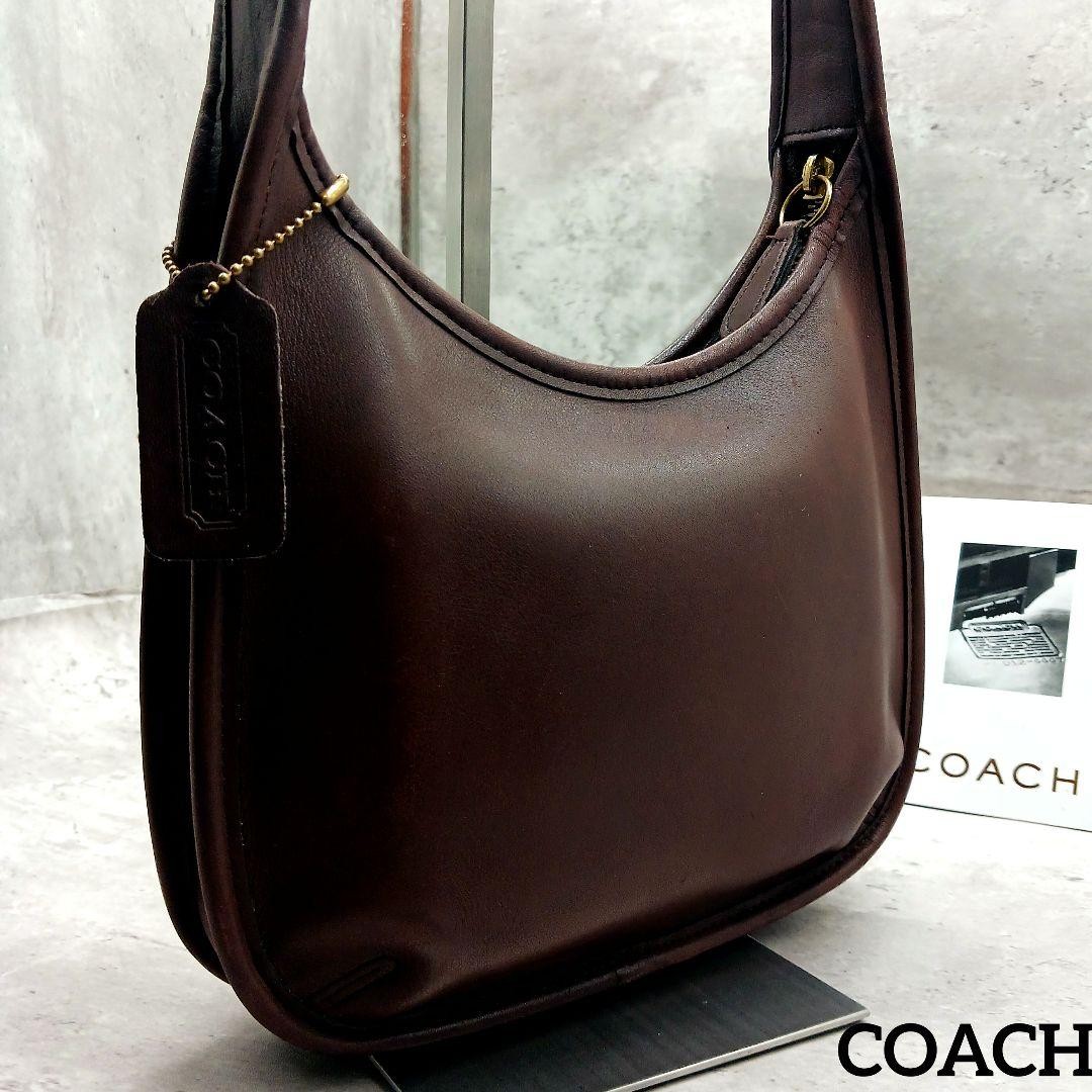 Excellent Condition Old Coach Ergo One Shoulder Bag Charm 9020 Brown