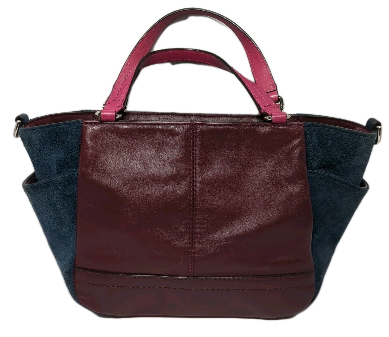 COACH PARK CARRIE QUILTED COLOR BLOCK SMALL HANDBAG TOTE F49865