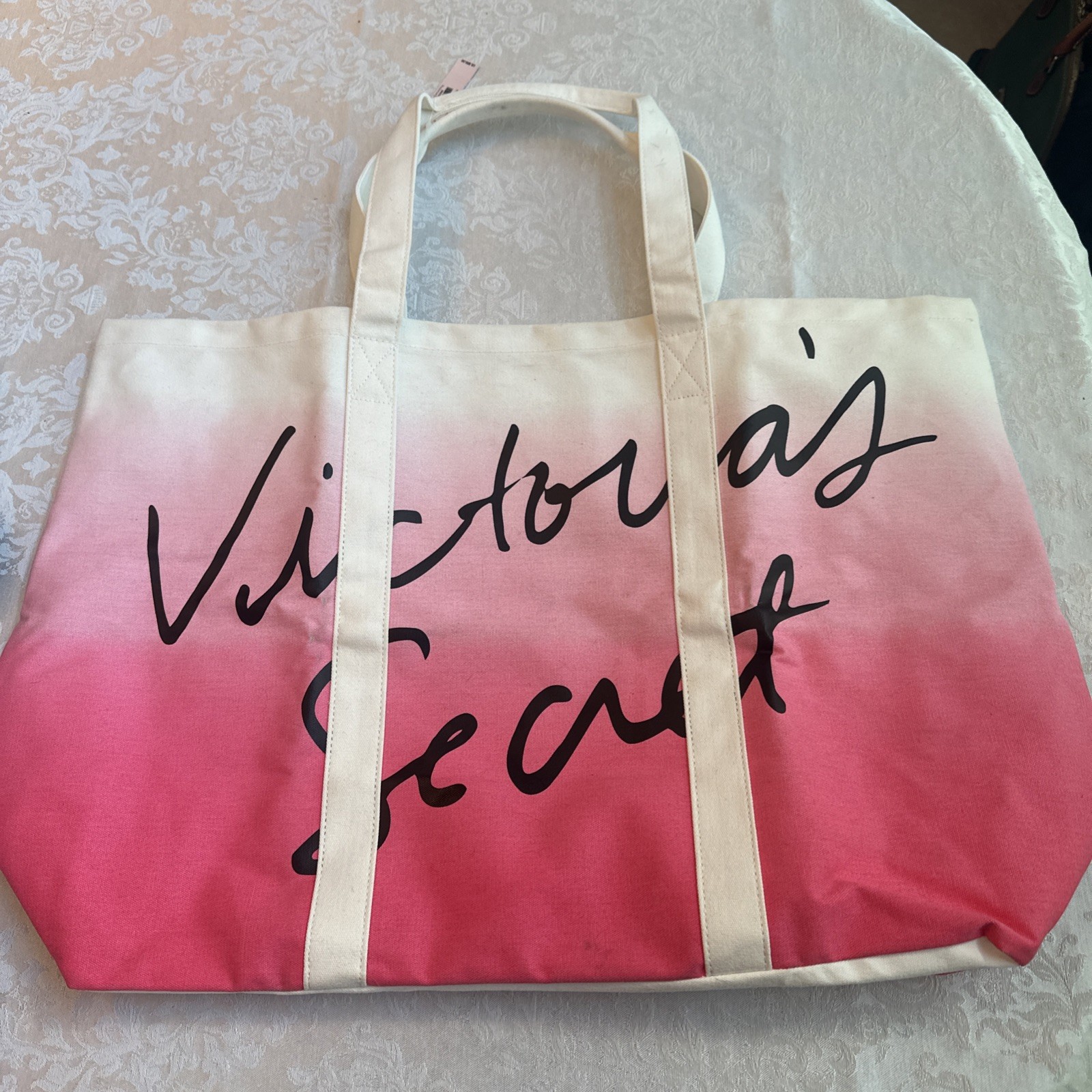 Victoria’s Secret Pink Fade To White XL Tote With Tag