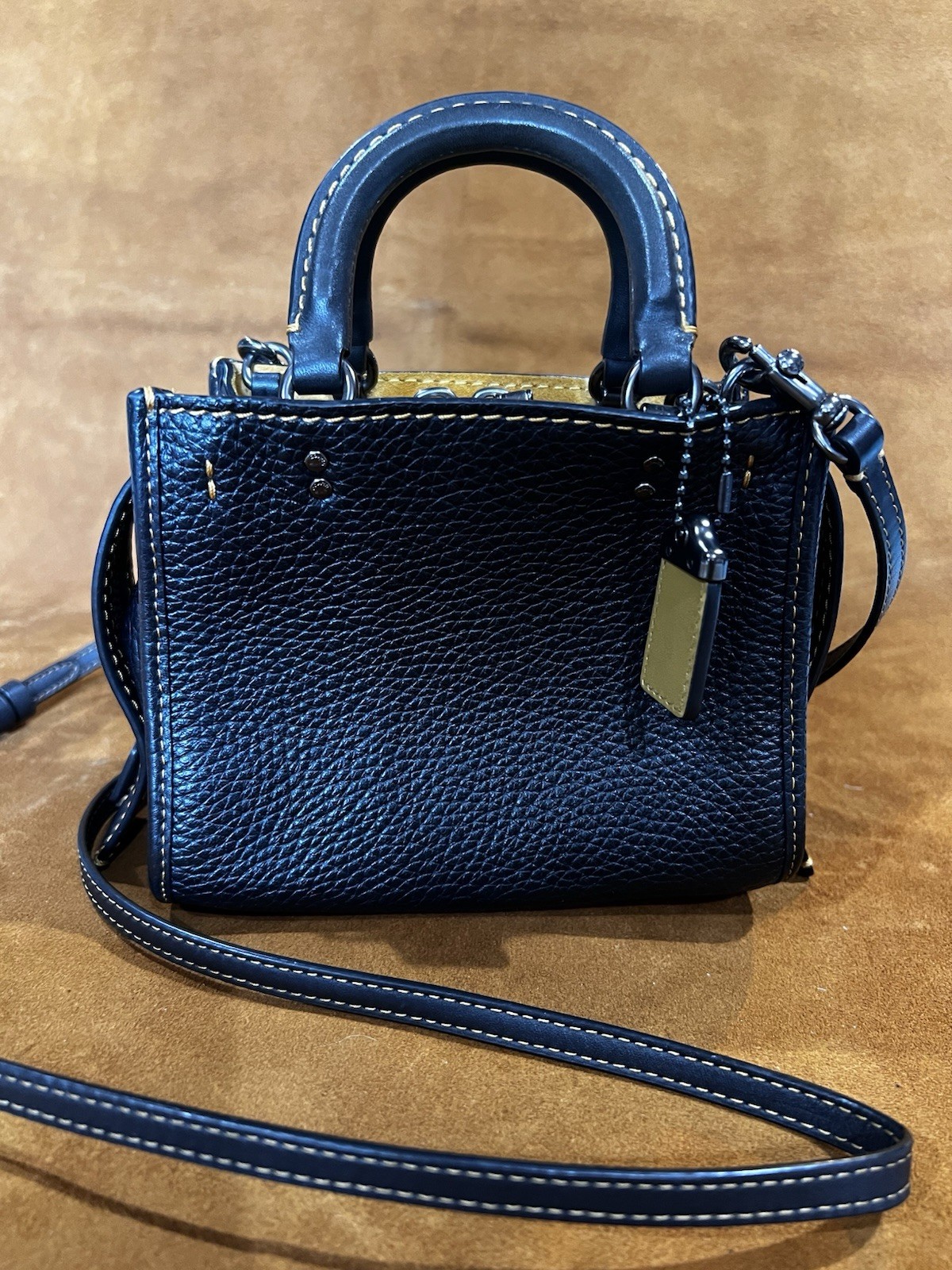 1941 Coach Rogue 17 W/ Crossbody Strap, Double Handles 6 1/2” X 5” Very clean,