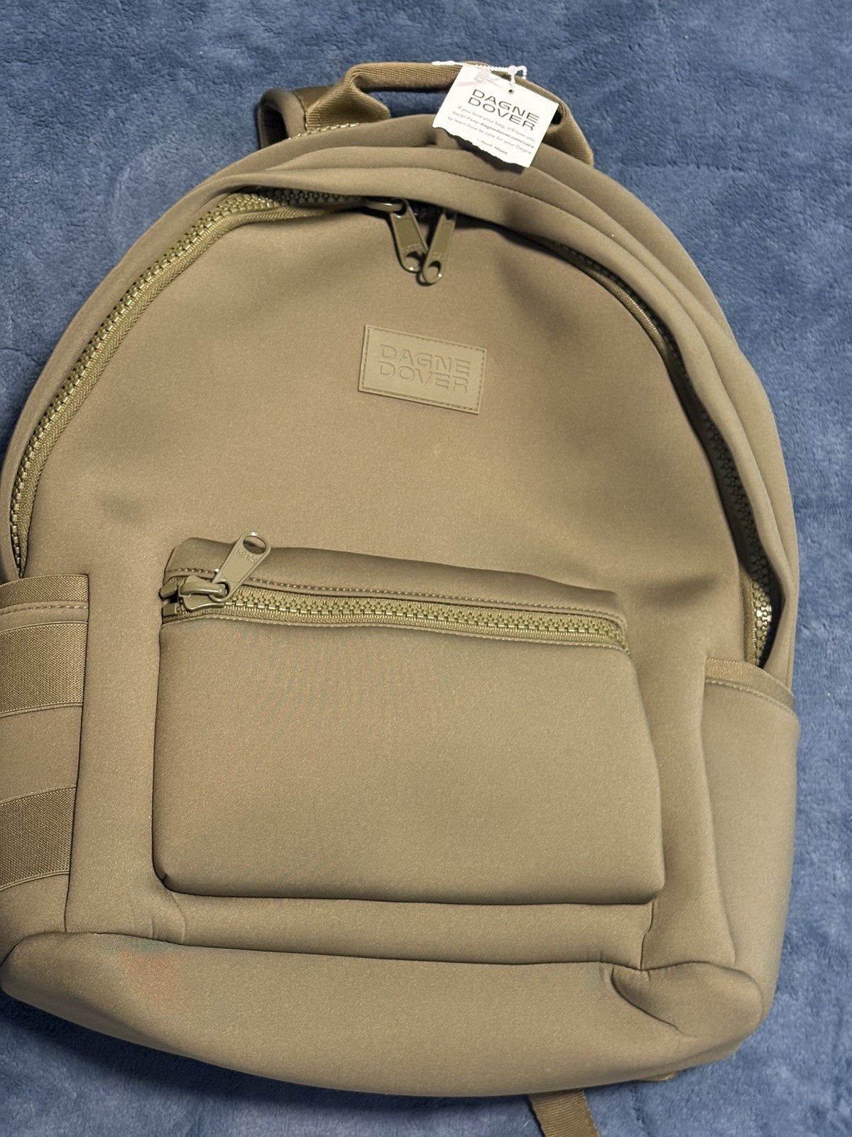 Dagne Dover Dakota Neoprene Backpack Small Olive Green