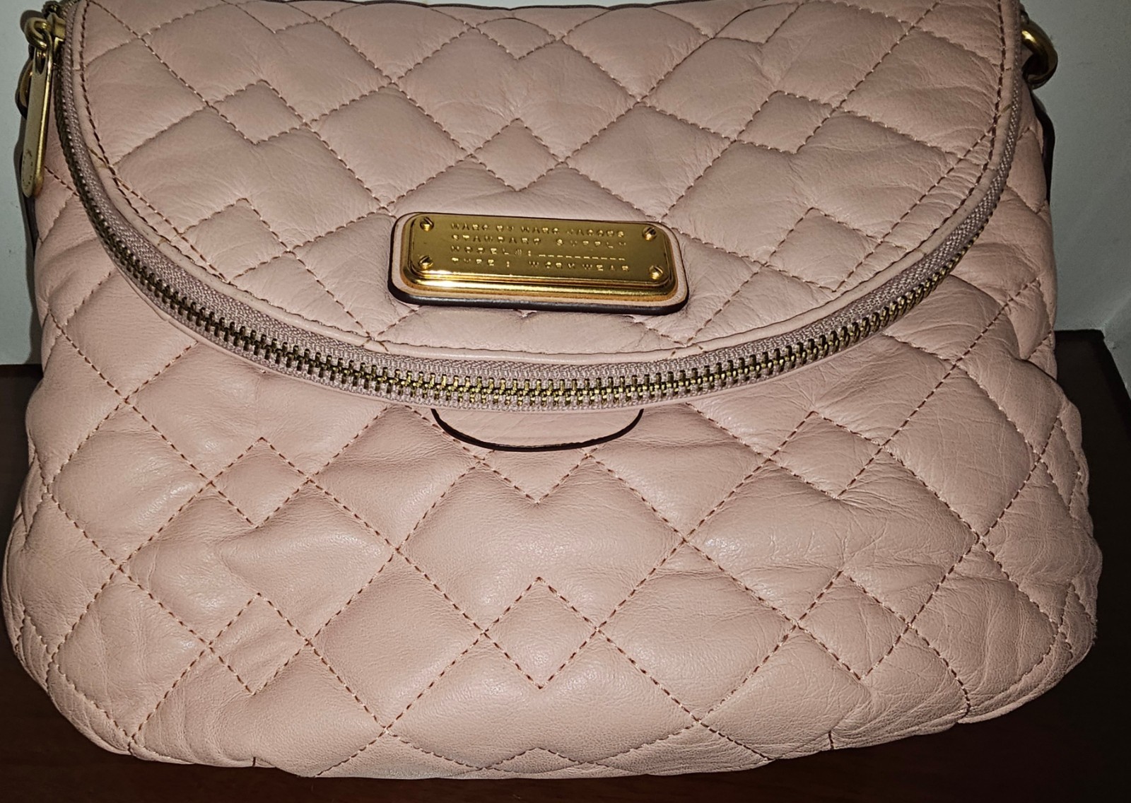 Marc By Marc Jacobs Natasha Q Pink Quilted Crossbody Shoulder Bag-GUC!