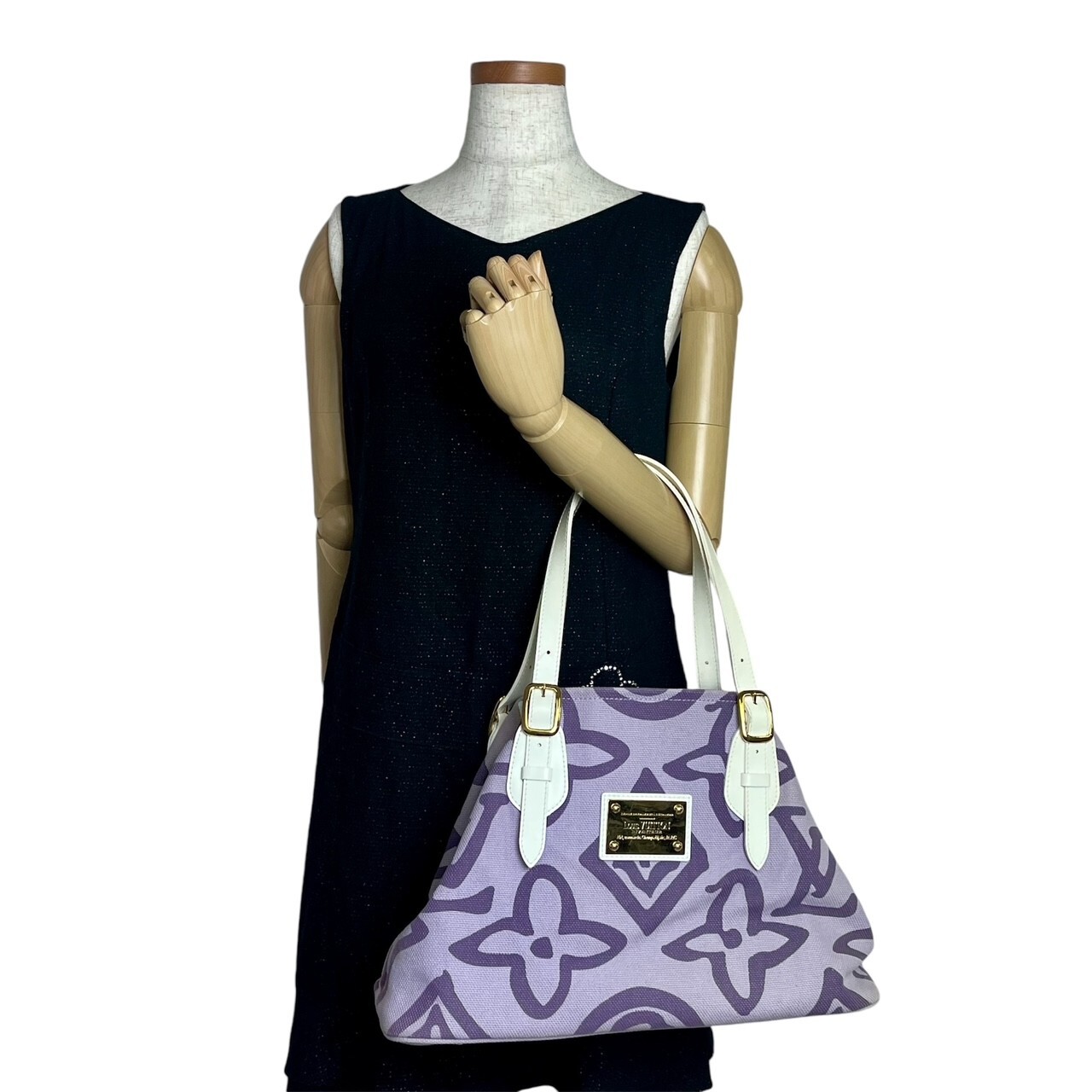 Louis Vuitton Cruise Line Tahitienne PM Tote Bag Lilas M95680 Auth Used