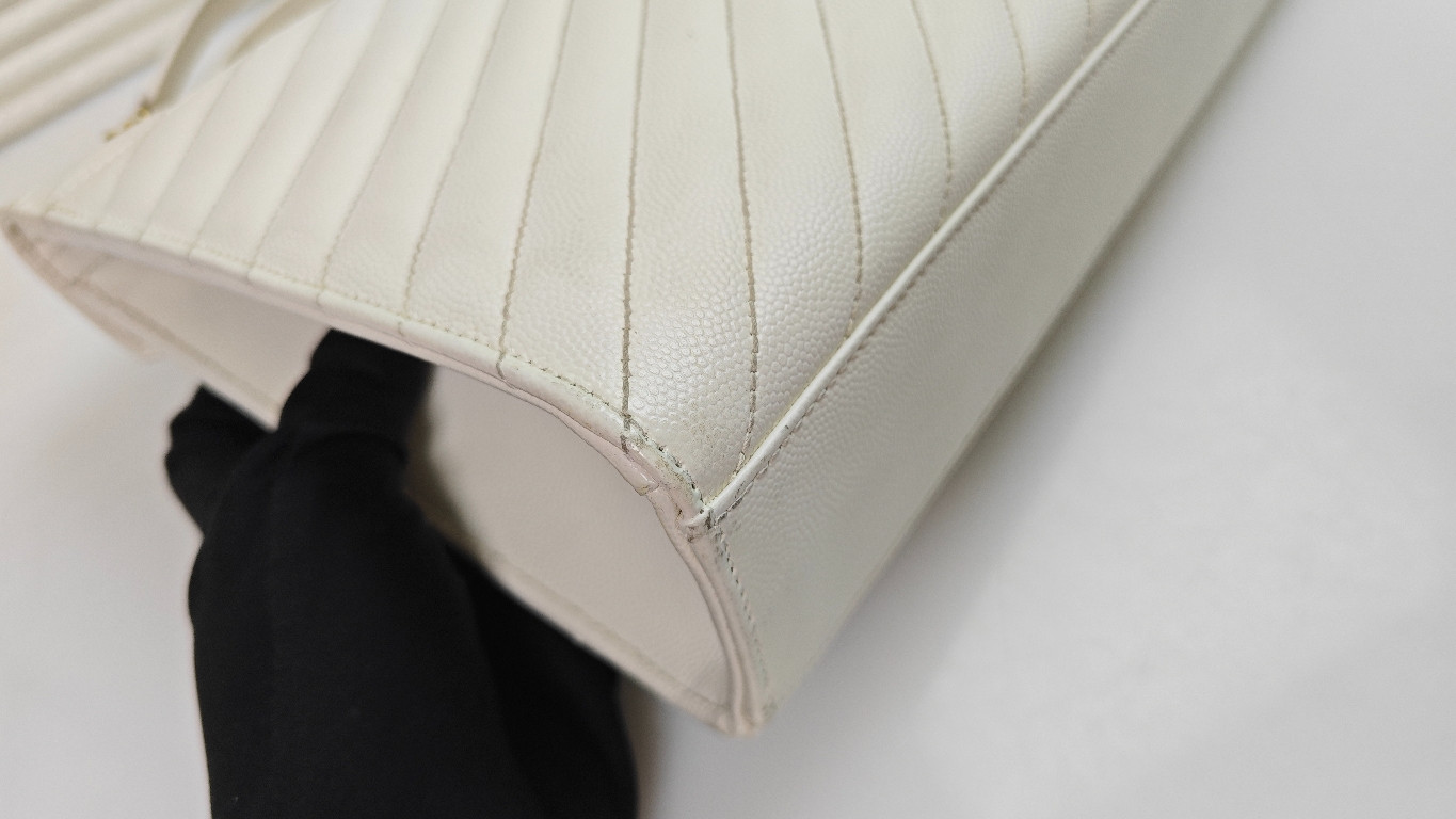 Authentic Saint Laurent Caviar Leather Envelope Bag Caviar Leather Shoulder Bag