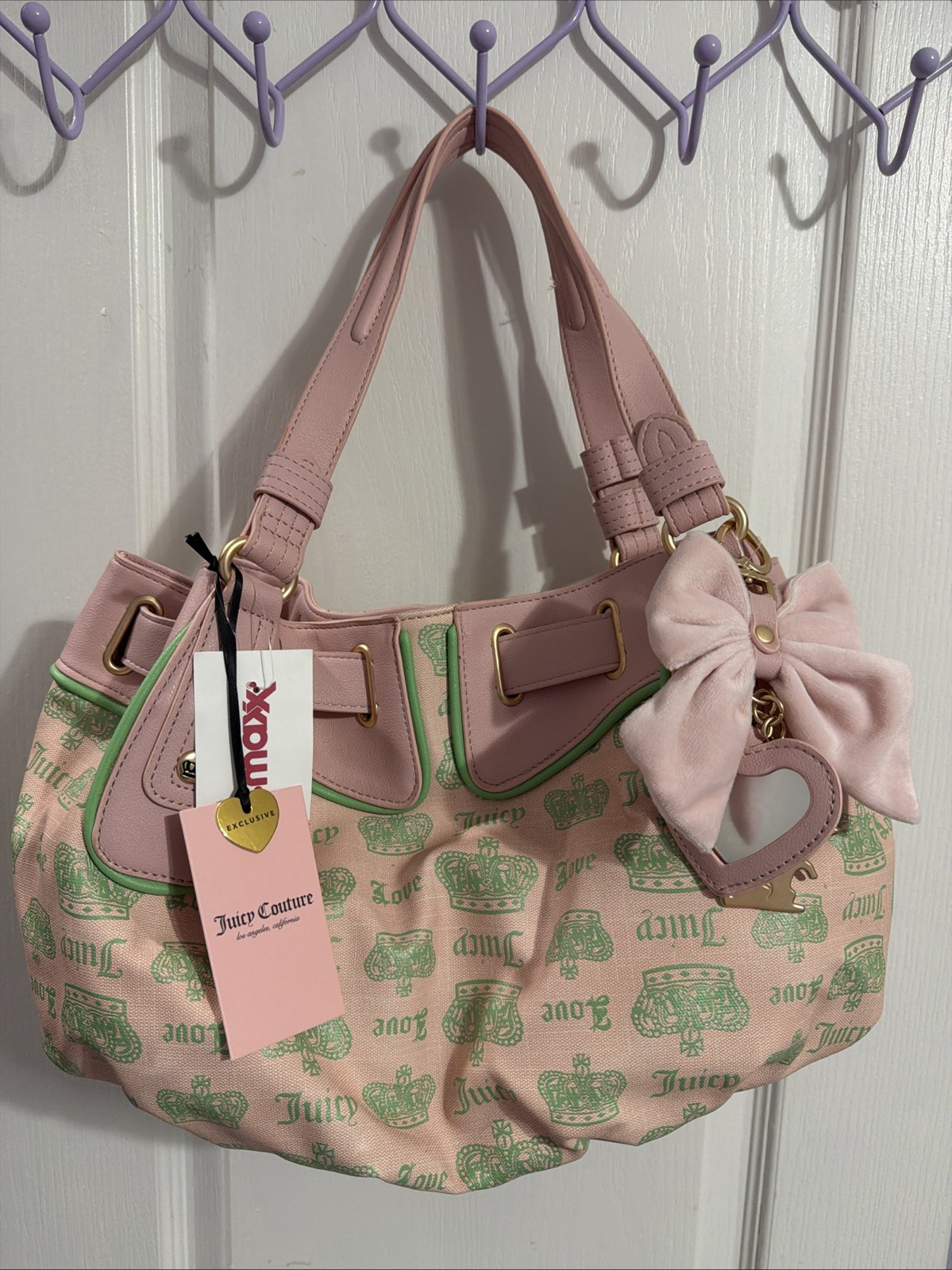 Juicy Couture Fan Club Satchel Dumpling Bag