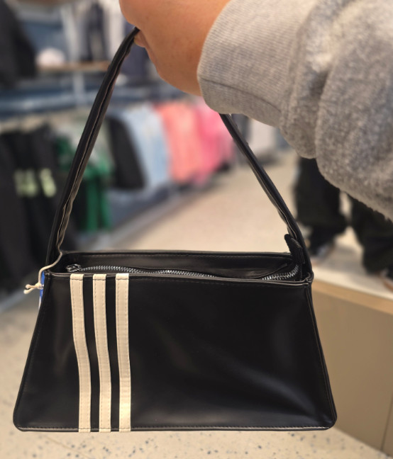 Adidas Outline Trefoil Shoulder Bag Women Bag Black JC6001 100% Authentic